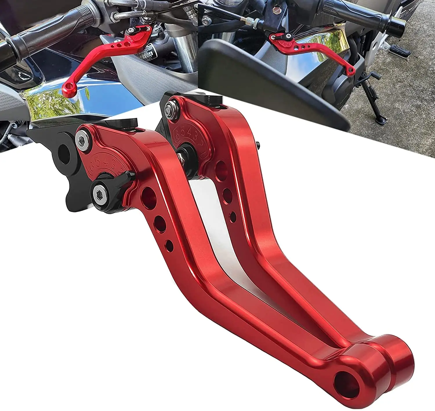 

Рычаги тормоза сцепления мотоцикла, Короткие круглые рычаги регулировки ЧПУ, совместимые с Kawasaki ZX6R ZX636R ZX6RR ZX12R 2000 2001