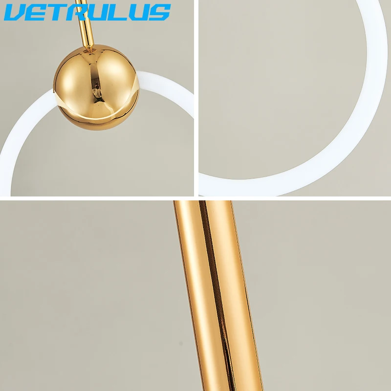 

European Style Simple Pendant Light LED Modern Fashion for Restaurant Bedroom Living Room Office Bar Round