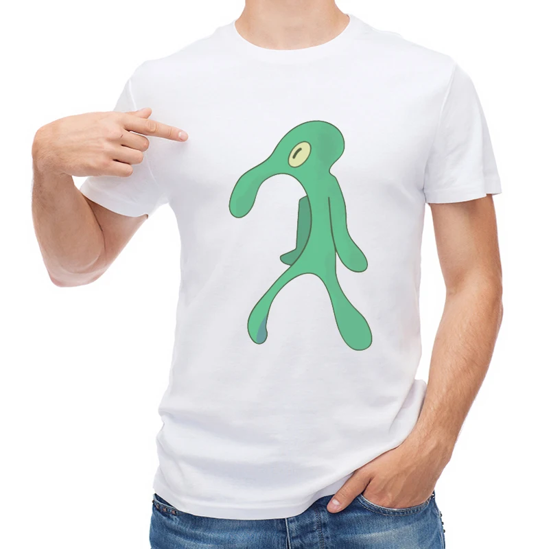

TEEHUB Fashion Cartoon Men T Shirt Hipster Transparent Bold and Brash Printed T-shirt Short Sleeve O-Neck Tops Casual Tees