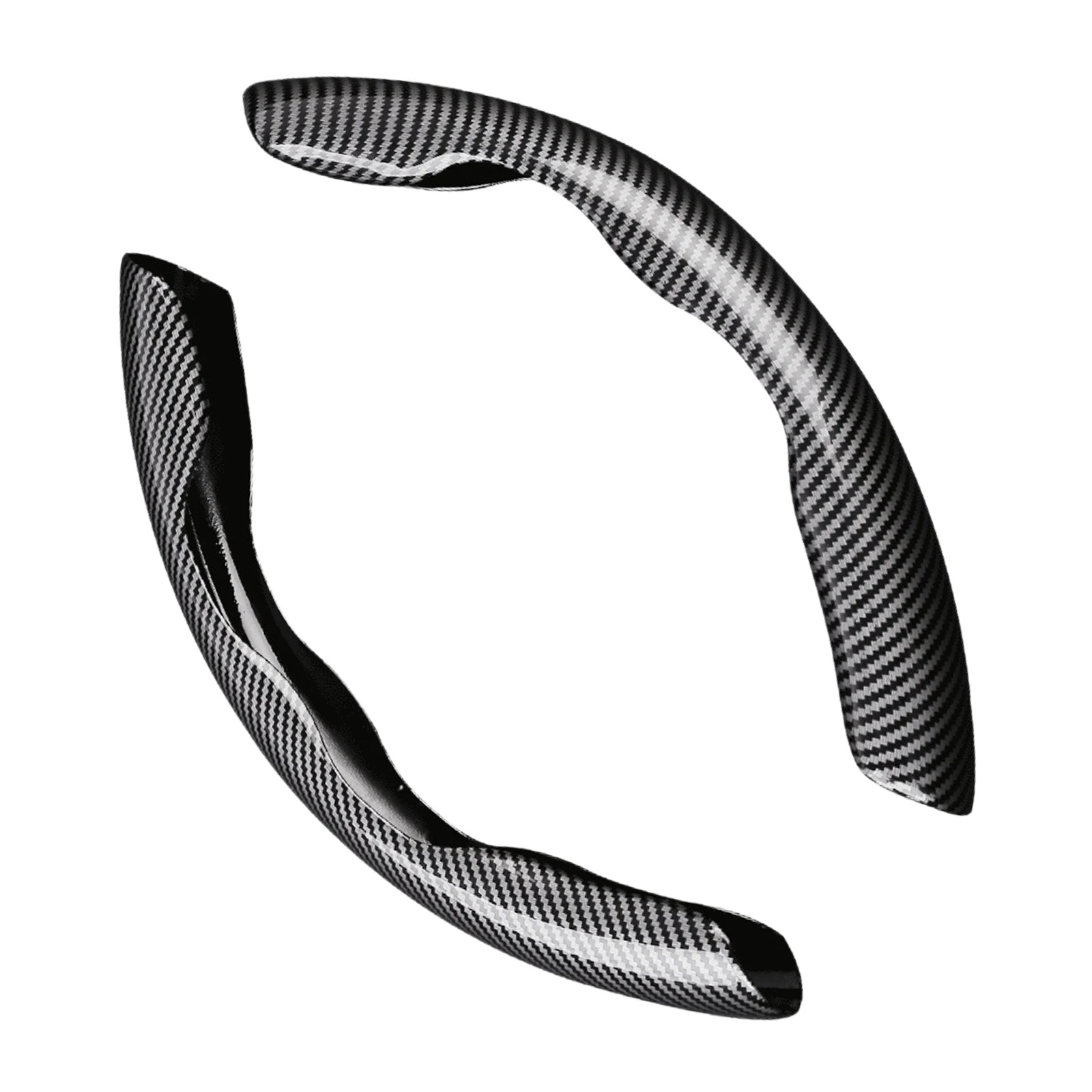 

38cm Carbon Fiber Look Universal Car Steering Wheel Booster Cover Non-Slip Accessory Automobiles Parts Steering Covers