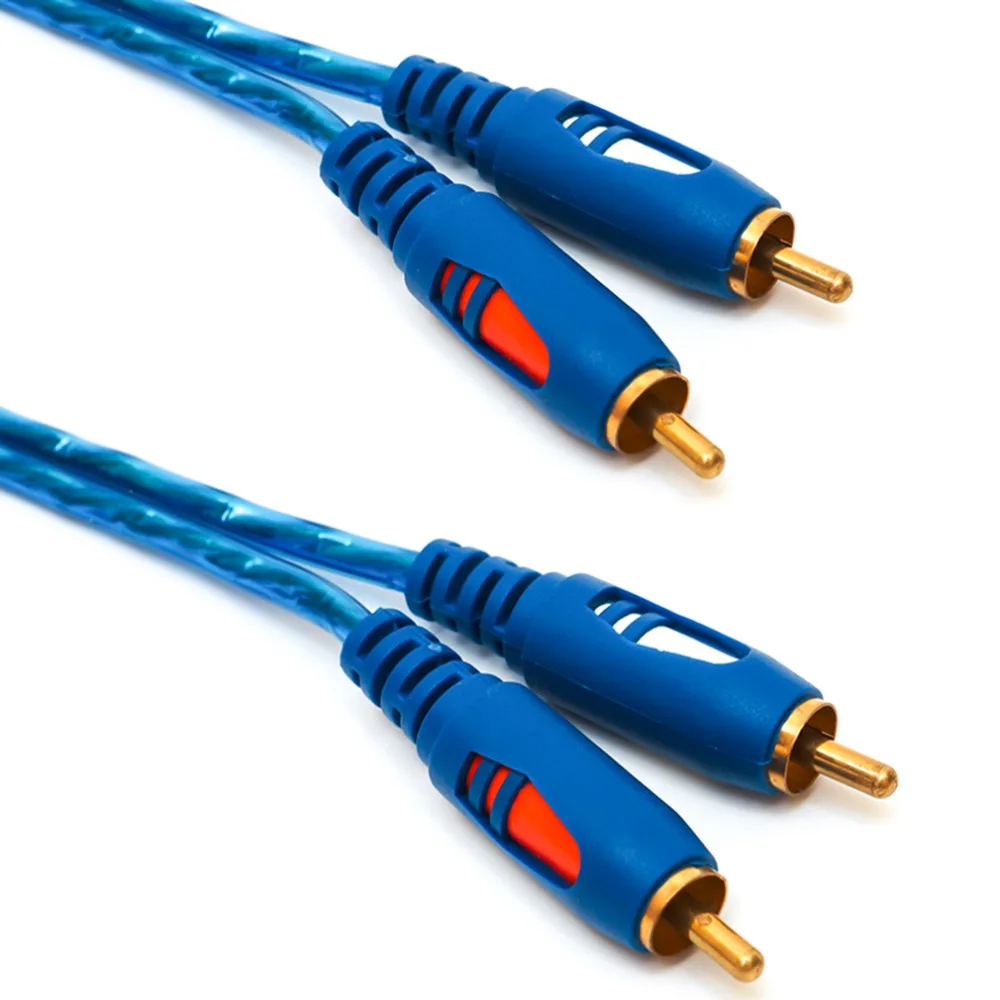 Звуковой кабель 2RCA 1 5/3/5 м устойчивый к окислению дизайнерский КАБЕЛЬ папа-папа