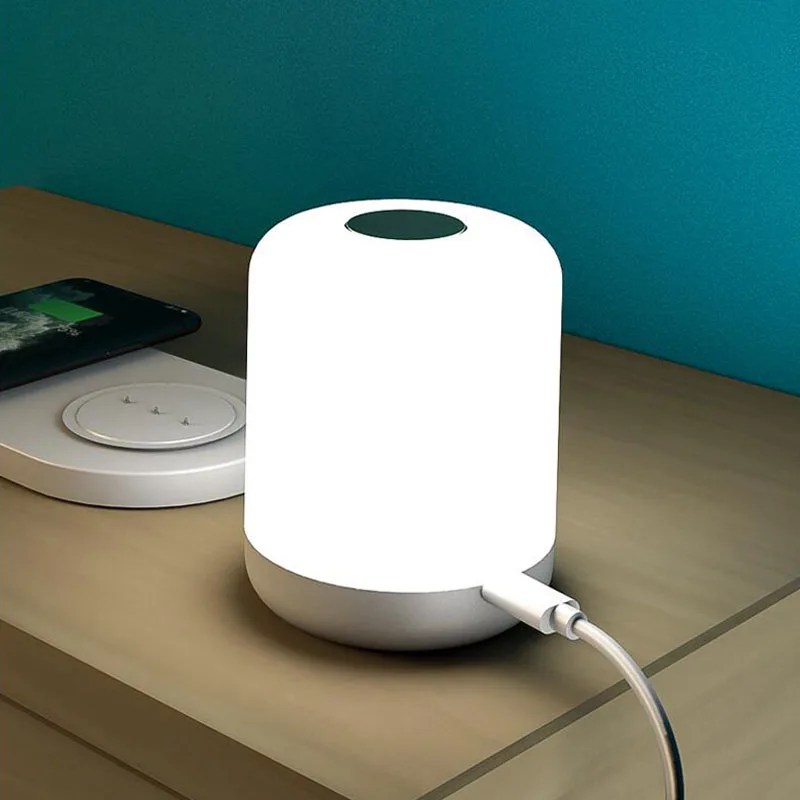 

USB Charging Night Light Professional Illuminator Smart Temperature Control Light 5-in-1 Mobile Phone Wireless Charger Light