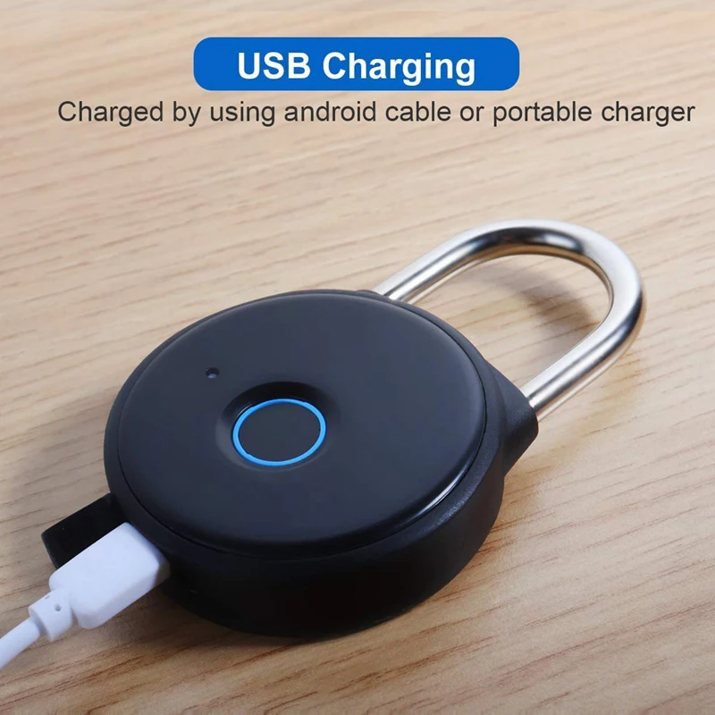 

Fingerprint Padlock Smart Bluetooth Phone APP Lock Security Door Lock Outdoor Door Padlock Line