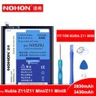 NOHON NX549J NX531J NX529J батарея для Nubia Z11 Mini Z11 MiniS литий-полимерный Мобильный телефон Замена Bateria + Бесплатные инструменты