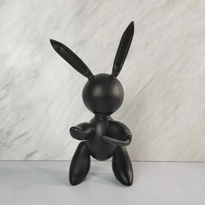 

Resin Animal Figurines Handmade Crafts Ornaments Nordic Abstract Rabbit Statue Decoration Accessories Simple Art Sculpture Gifts