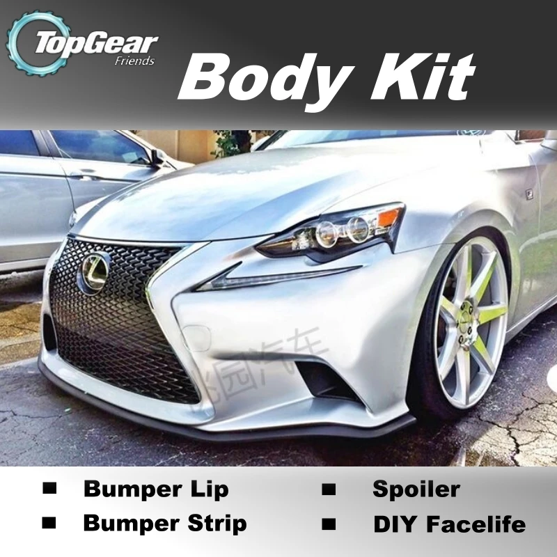 

Bumper Lip Deflector Lips For Lexus IS IS200 IS250 IS300 IS350 For TOYOTA Altezza Front Spoiler Skirt For Car Body Kit / Strip