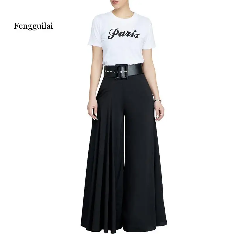 6 цветов широкие брюки плиссированные с высокой эластичной талией повседневные