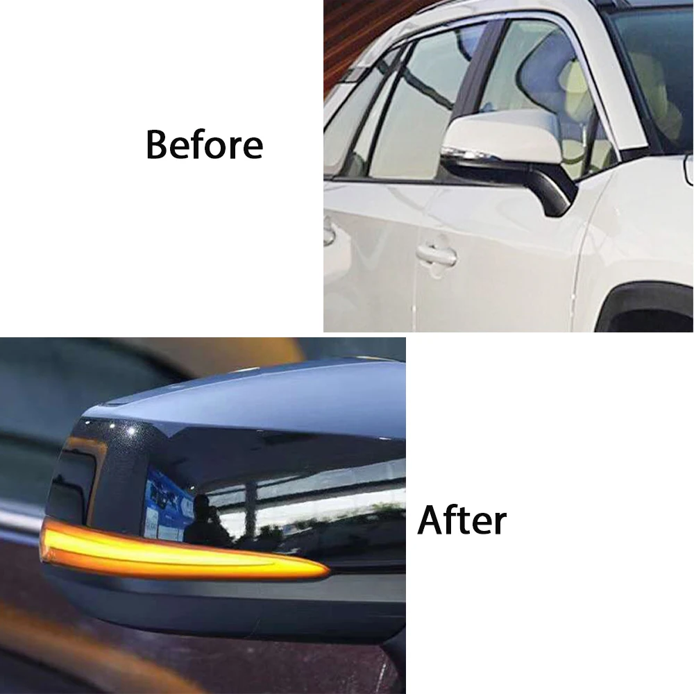 

2pcs Side Mirror LED Dynamic Turn Signal Light For Toyota Alphard Vellfire AH30 Tacoma 16-19 RAV4 2019 -20 Highlander 2020