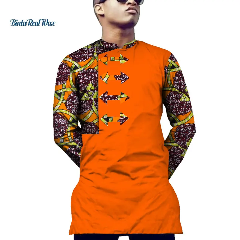 Повседневная мужская рубашка африканская одежда Дашики с рисунком стрел топы