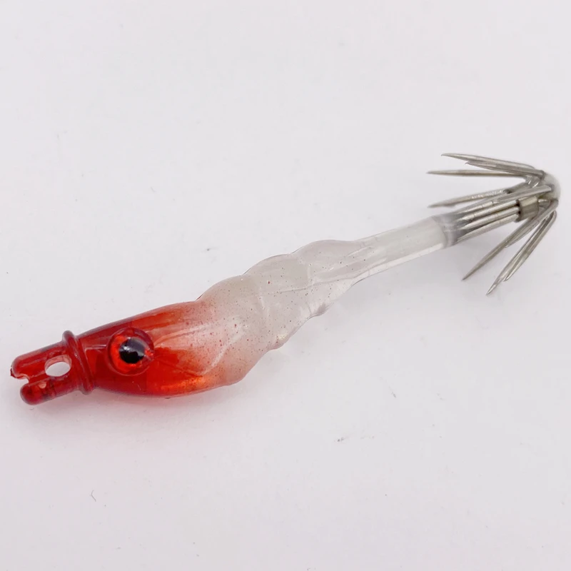 Трубчатый рыболовный крючок-Осьминог для морской рыбалки 2 шт. * 5 см/1 г японская