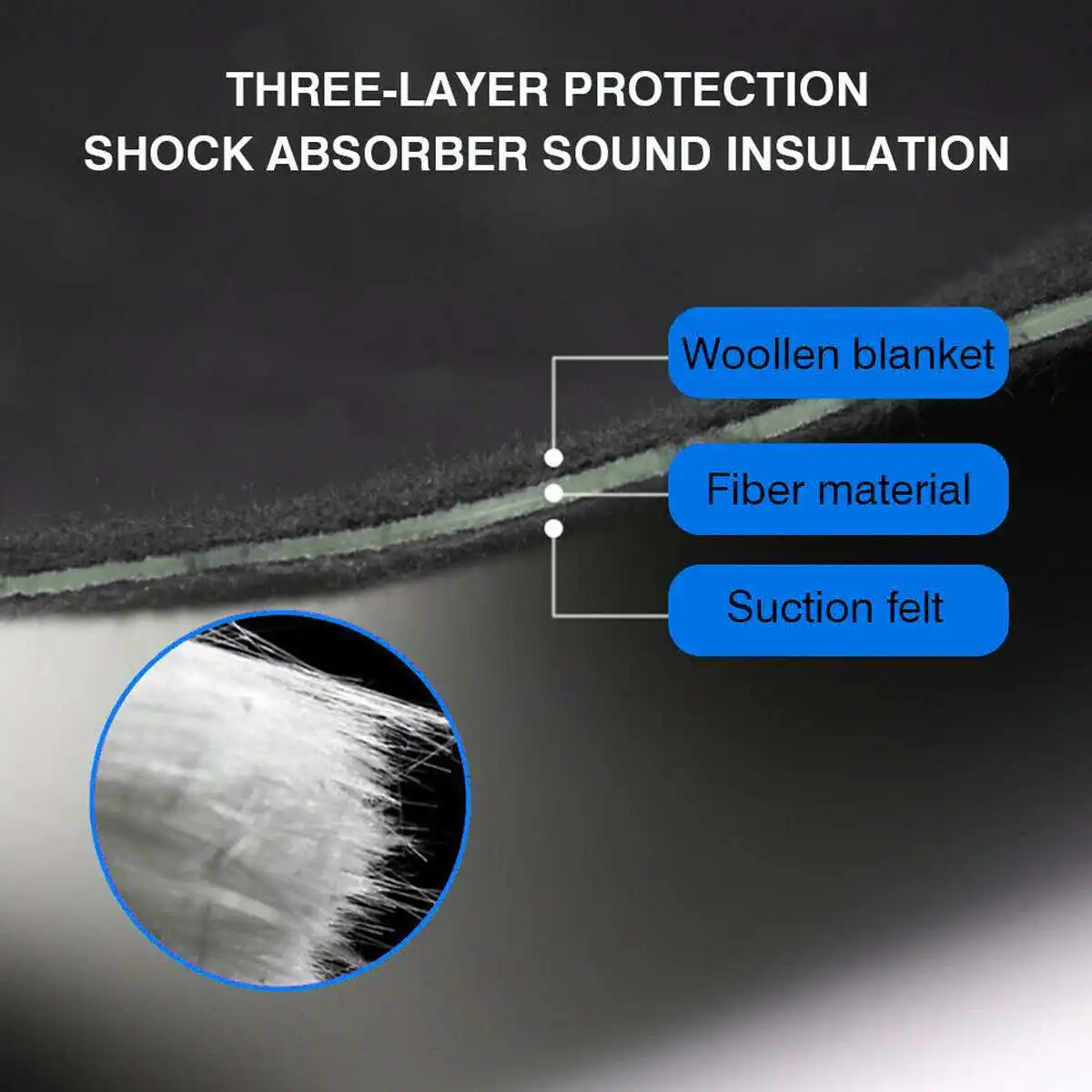 Автомобильный передний багажник звукоизоляционный хлопковый чехол