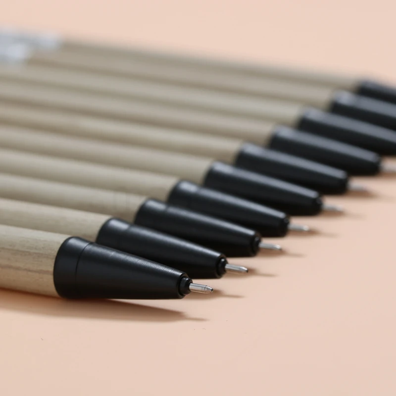 Деревянная качественная гелевая чернильная ручка премиум класса 0 5 мм роликовая