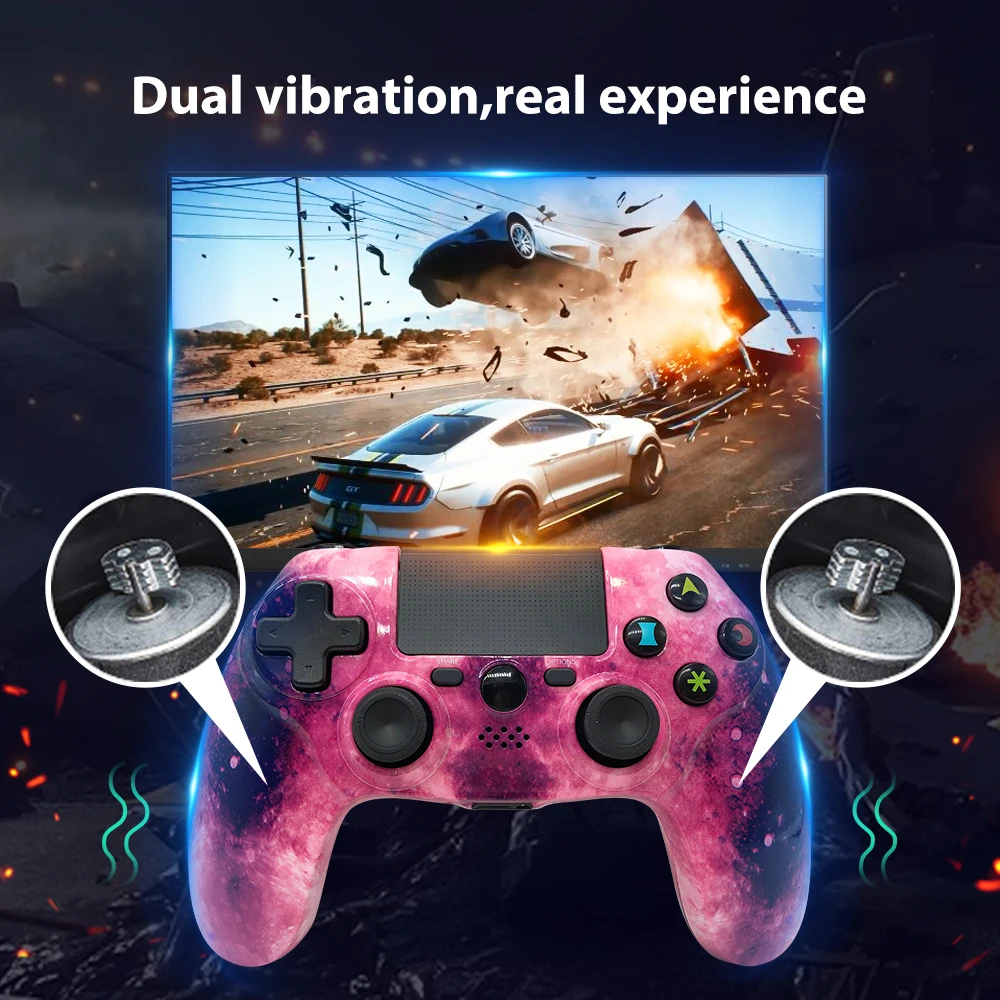 K ISHAKO Manette PS4 джойстик с двойной вибрацией беспроводной Bluetooth игровой контроллер PS