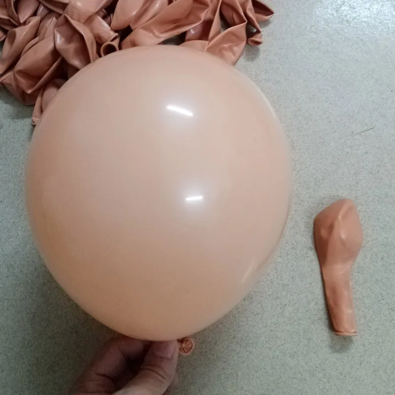 round balloons Кожа цветные латексные шары, Длинная форма хвостовой шар круглый латексный бальное свадебное украшение вечерние принадлежности 100 шт/от - Цвет: round balloons