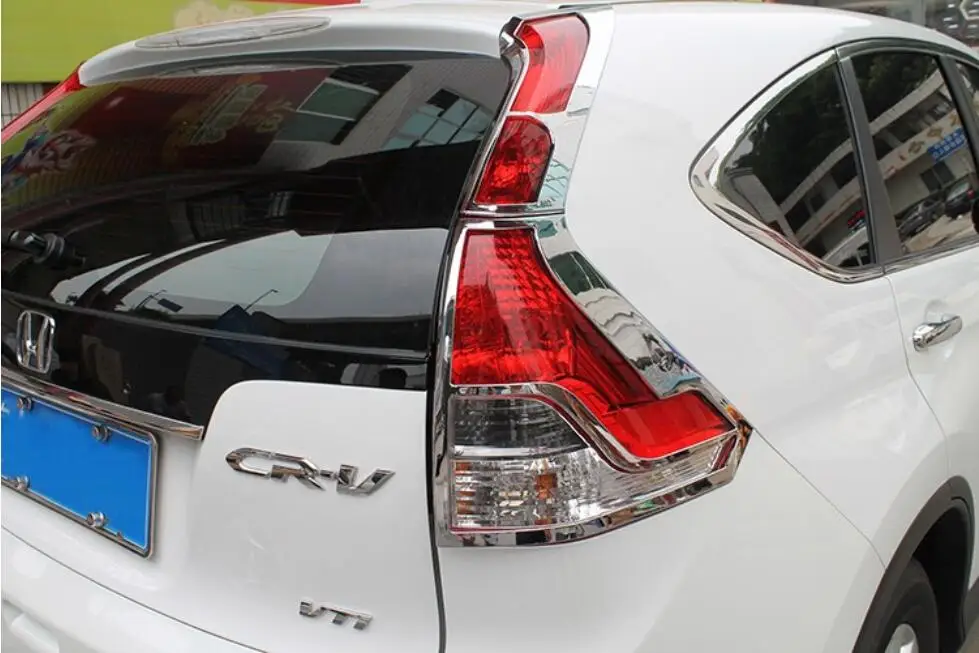 Автомобильный ABS хромированный Передний + задний фонарь Крышка лампы Накладка