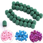 Колпачки шлифовальные электрические пластиковые для ногтей, 50 шт., 13*19 мм, с резиновой рукояткой, для сверления кутикулы, аксессуары для полировки ногтей, инструменты для педикюра