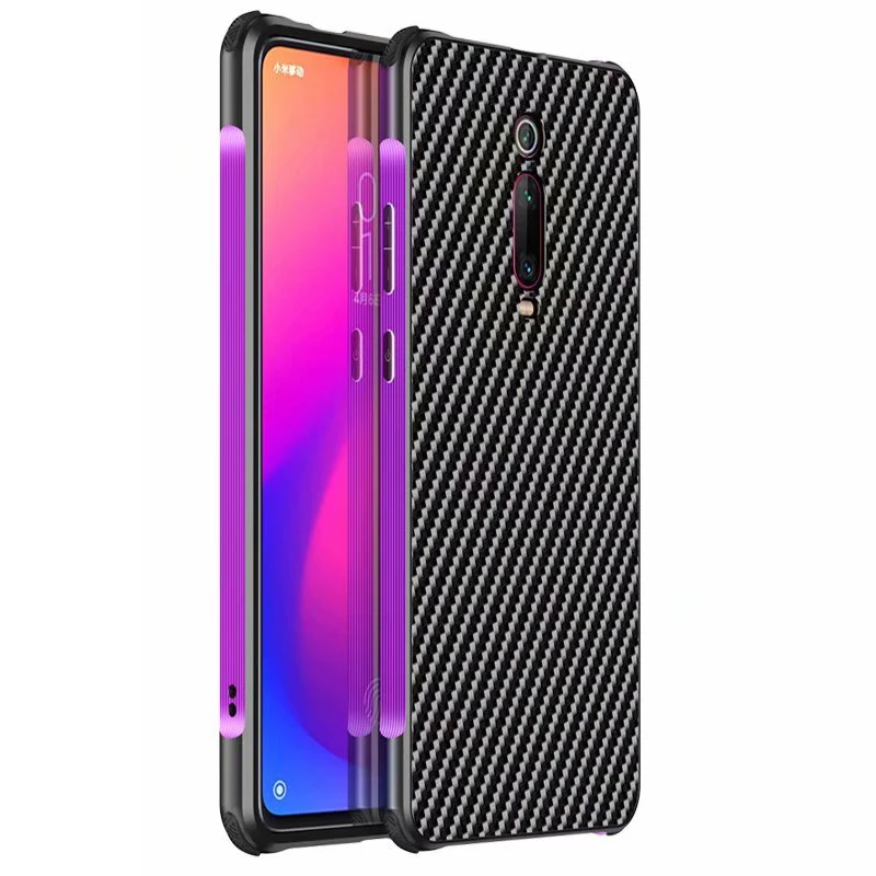 Для Xiaomi mi 9T Pro 9 Red K20 k20 чехол из углеродного волокна задняя + металлическая рамка