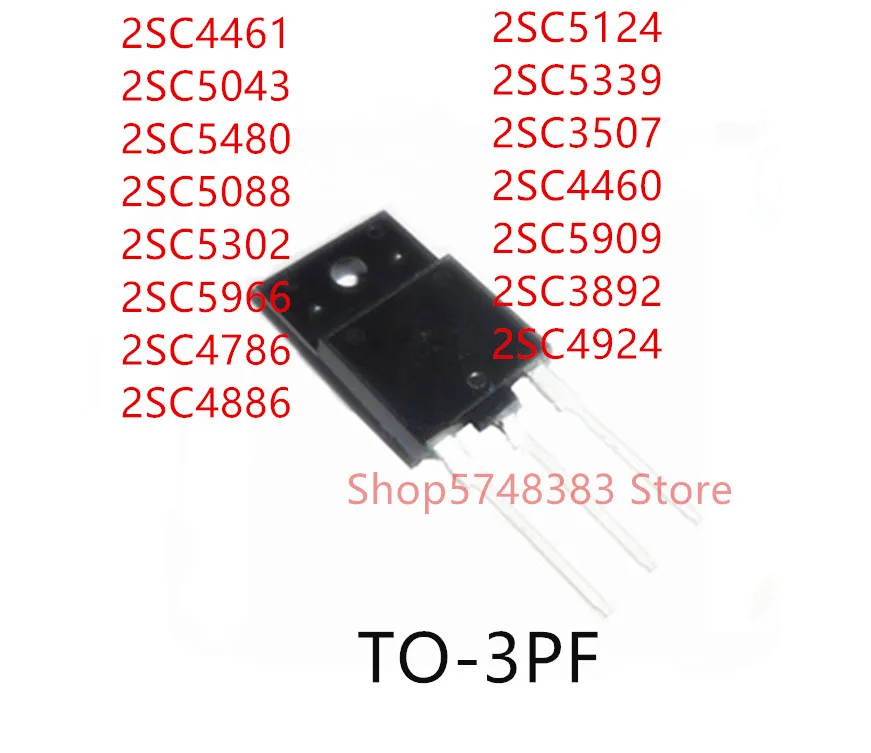 10 шт. 2SC4461 2SC5043 2SC5480 2SC5088 2SC5302 2SC5966 2SC4786 2SC4886 2SC5124 2SC5339 2SC3507 2SC4460 2SC5909 2SC3892 TO 3PF|Аксессуары