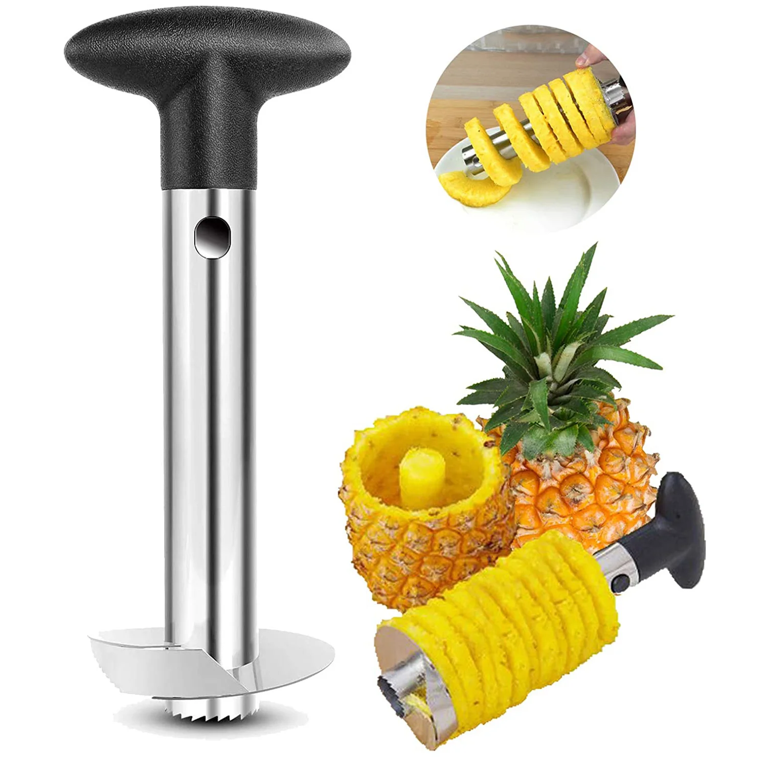 

BalleenShiny Simple And Practical Stainless Steel Pineapple Knife Kitchen Gadgets For Peeling Pineapple And Fruit Pitting
