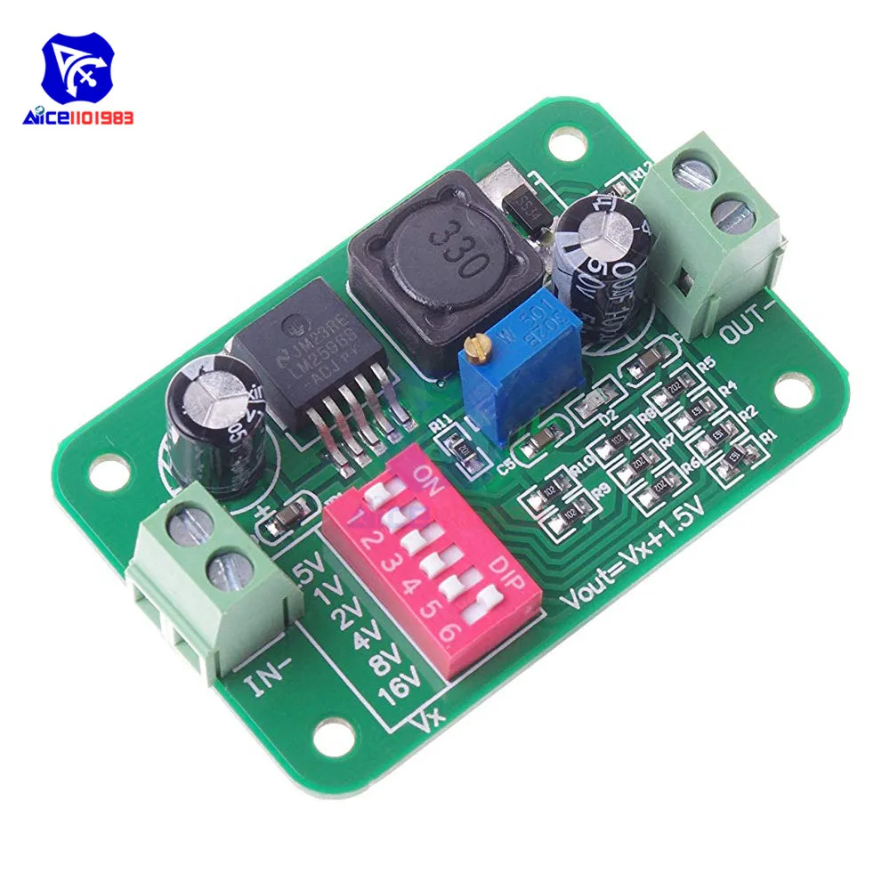 Понижающий Регулируемый источник питания diymore LM2596 DC 5 36 в до 1 33 для Arduino Raspberry|dc-dc
