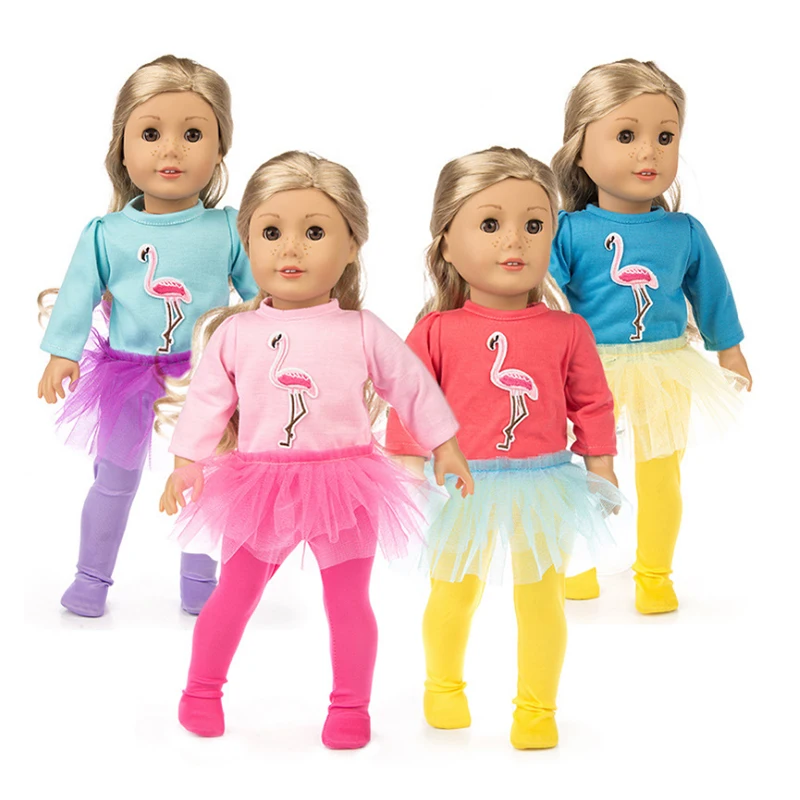 18 дюймовые куклы платье симпатичная одежда для домашних животных с рисунком из