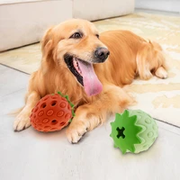 outdoor dog toy food bowl rubber pet toy leakage clean tooth brush interactive training bite ball large medium pet cat dog ball
