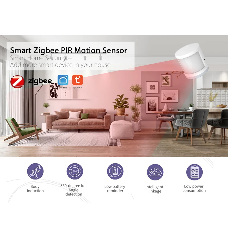 ELEOPARD Mini Zigbee датчик движения PIR WIFI умная жизнь приложение беспроводная домашняя