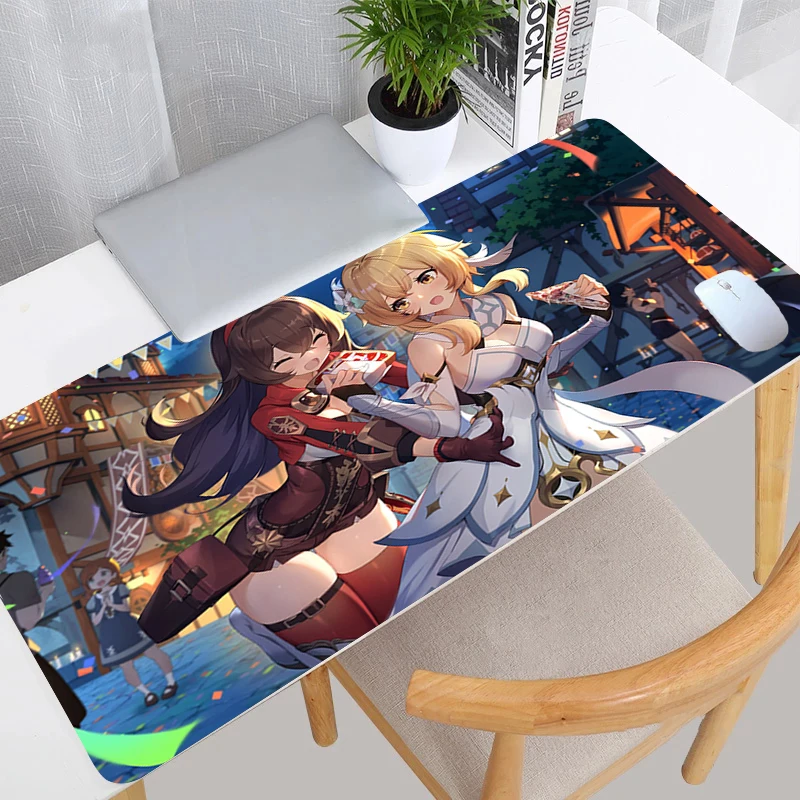 

Genshin Impact Pad Mouse Mats Keyboard Gaming Accessories Gamer Desk Mat Kawaii 900x400 Mausepad Carpets Mousepad Deskmat Carpet