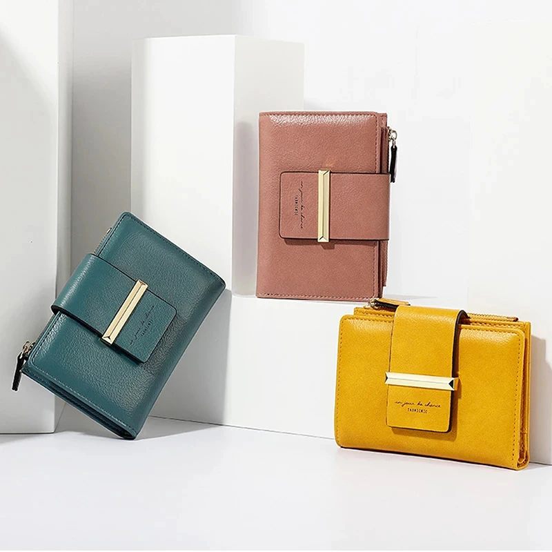 

Брендовый дизайн, кожаный бумажник с драгоценными камнями, держатель для карт, карман для монет на молнии, женский маленький кошелек, женски...