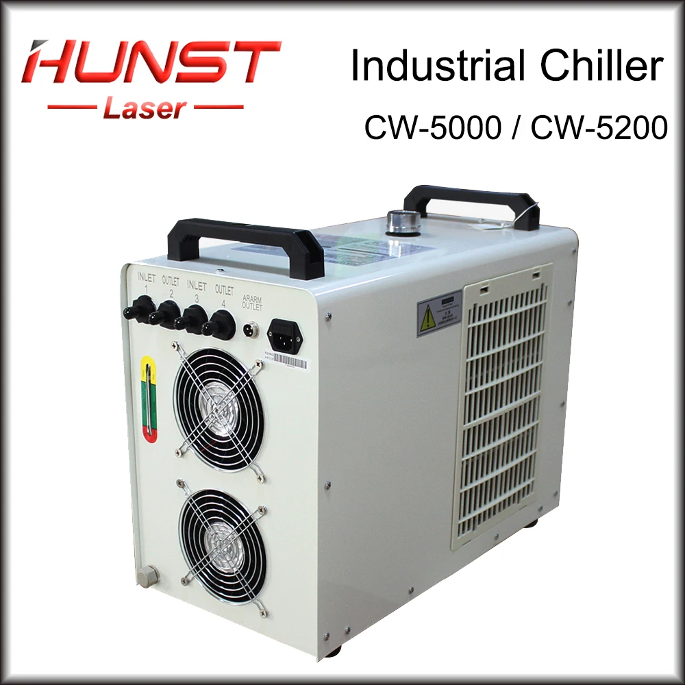 Промышленный водяной охладитель Hunst CW-5000 CW5202 для CO2 лазерной гравировки режущей
