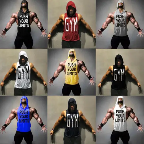 2020 Модные мужские хлопковые топы без рукавов для занятий спортом бодибилдингом и