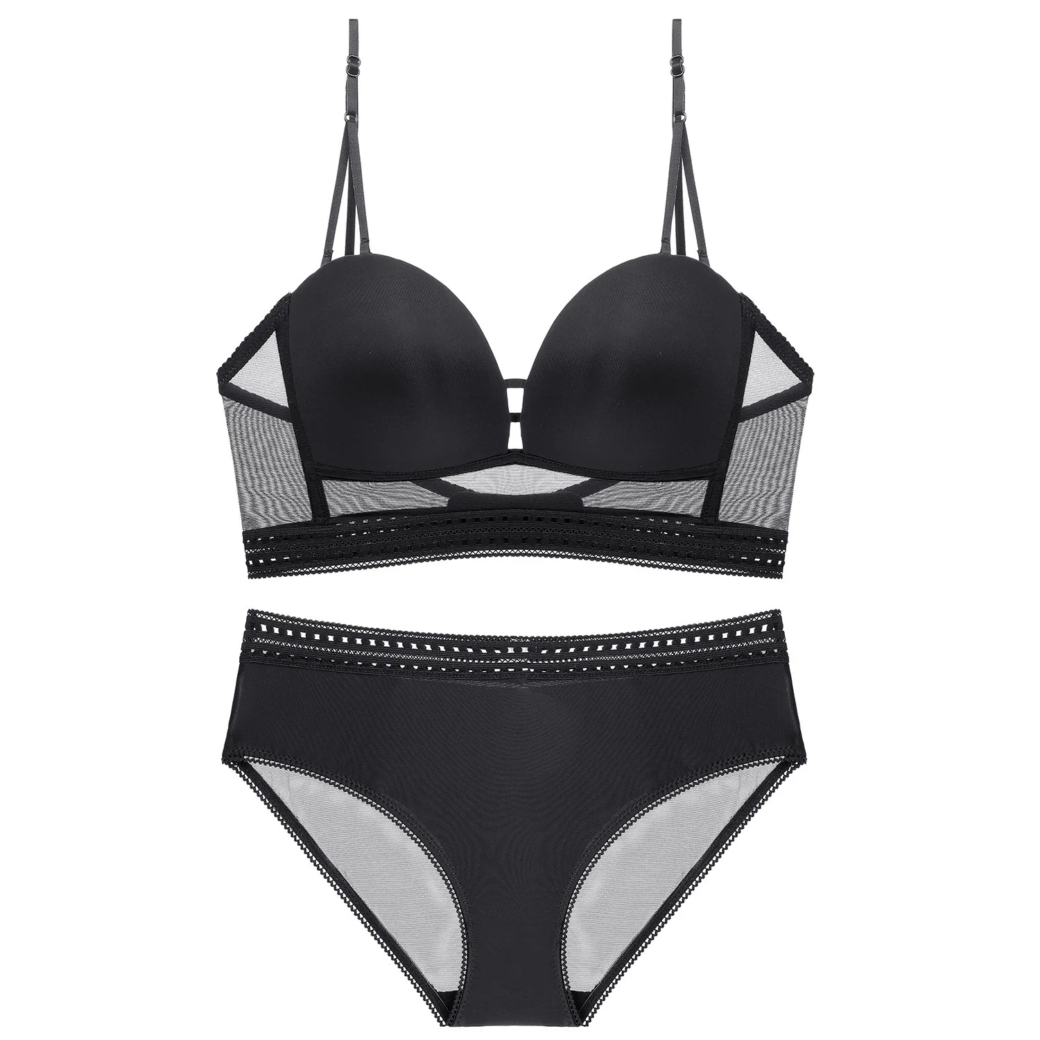 

large open back and beautiful back sexy bra small bra gathered bra suit lace smooth face invisible underwear for women