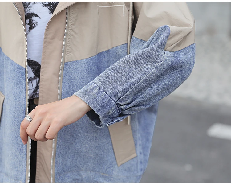 

Casual Women Coats And Jackets Hooded Woman Spring Coat And Jacket Loose Casaco Feminino Brand Designer Women Clothes Overcoat