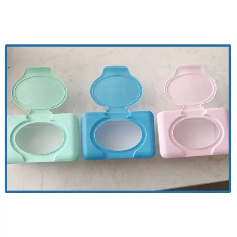 

Wipes Dispenser Tissue Storage Box Case Desk Wet Wipes Dispenser Holder with Lid HX6D