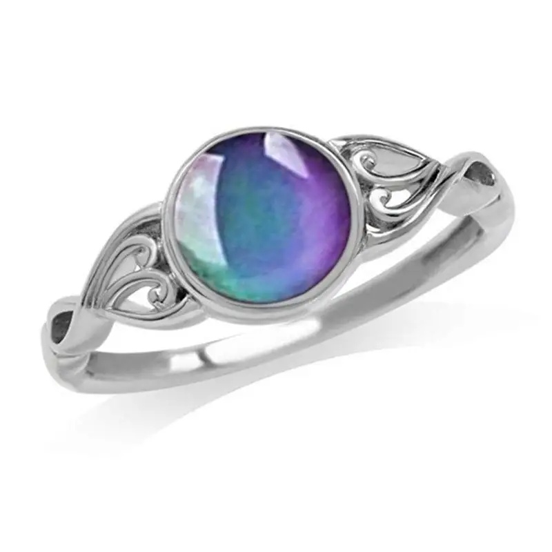 Меняющие цвет при температуре уникальные ювелирные изделия в форме сердца