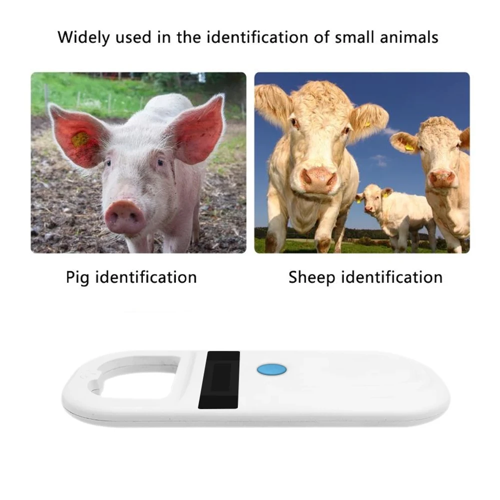 pet microchip scanner 125khz 134 2khz iso 11784 11785 fdx b id64 animal handheld rfid pet id tag reader for dogcatshorse free global shipping
