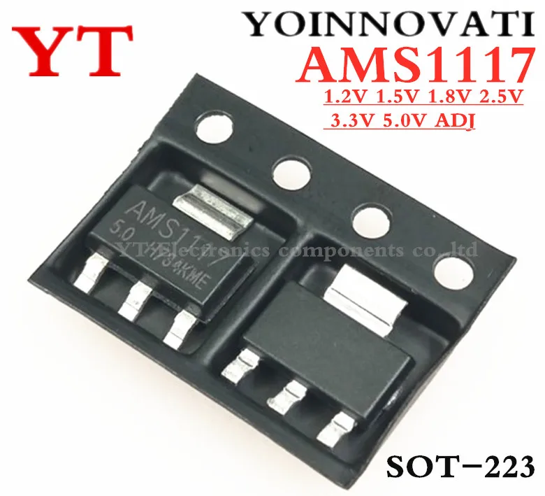 1 Катушка 2500 шт. AMS1117 AMS1117-3.3V AMS1117-ADJ AMS1117-1.8V AMS1117-1.2V AMS1117-5.0V AMS1117-2.5V AMS1117-3.3 AMS1117-5.0 |