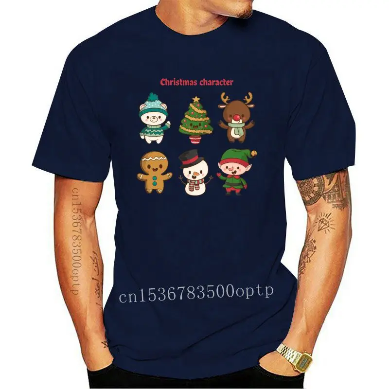 

Футболка с рождественскими мотивами для детей и беременных, забавная летняя Милая футболка, дизайнерская обычная футболка большого размер...