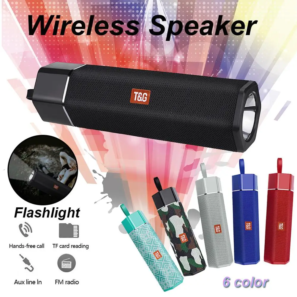 Уличный HIFI Портативный беспроводной Bluetooth динамик USB стерео звук сабвуфер