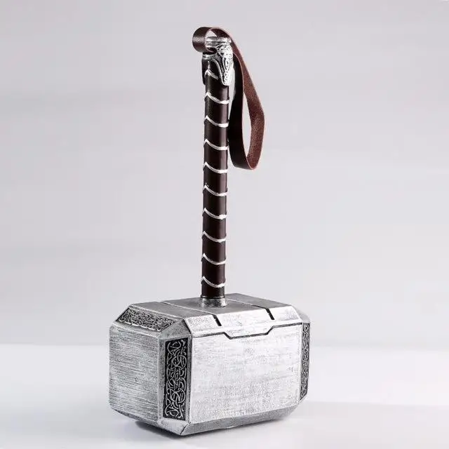 Пластик Marvel Бесконечность войны супер герой полностью из мастики Cattoys 1:1 Мстители Тор молоток оружие Косплей Подарки - Цвет: b