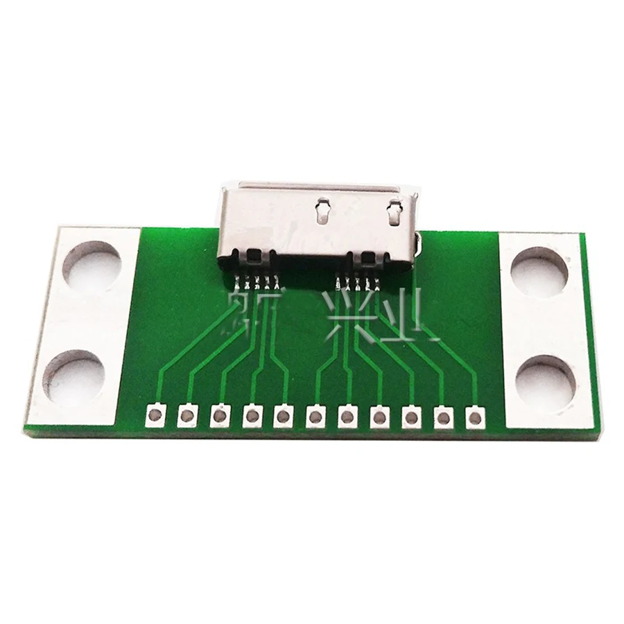 1 шт. Micro USB 3 0 10-контактный разъем типа B с печатной платой тестовая головка для