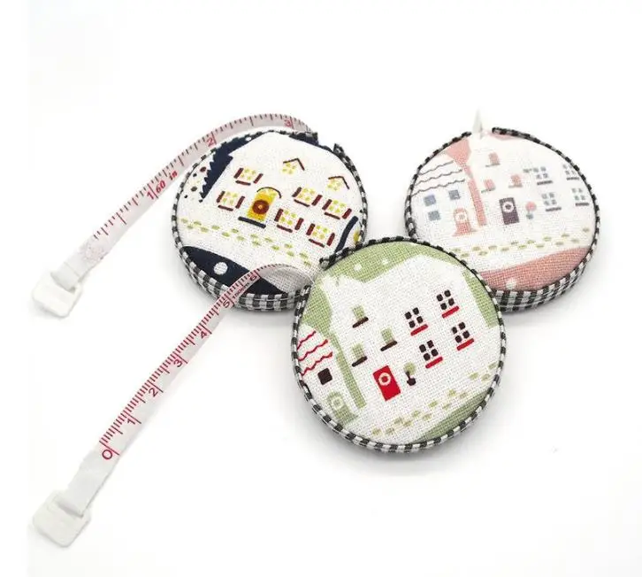 

150cm/60inch Tape Measure Portable Retractable Ruler Fabric Covered Measuring Tape Sewing Tools Creative Gifts SN714