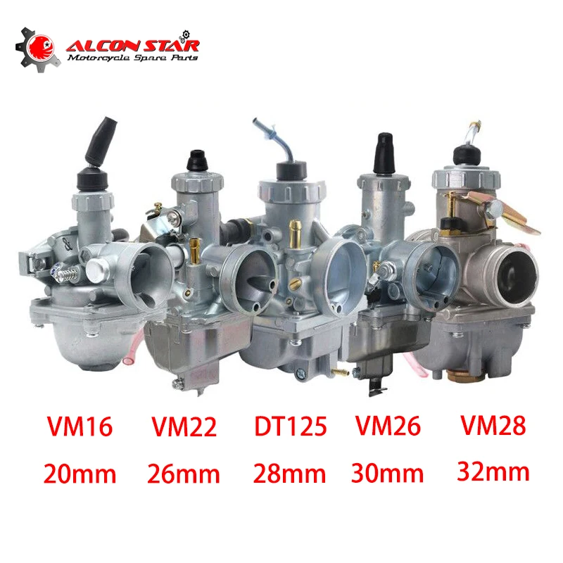 

Alconstar Mikuni Carburetor VM16 VM22 VM26 VM28 For 150cc 160cc 200cc 250cc Engine YAMAHA DT125 CRF KLX TTR Pit Dirt Bike