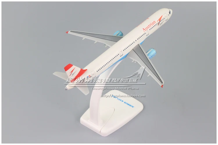 

22cm 1:200 ABS Plastic Air Austrian Airbus A321-200 OE-LBB Airlines Airways Aircraft Assembled Assembly airplane model Plane