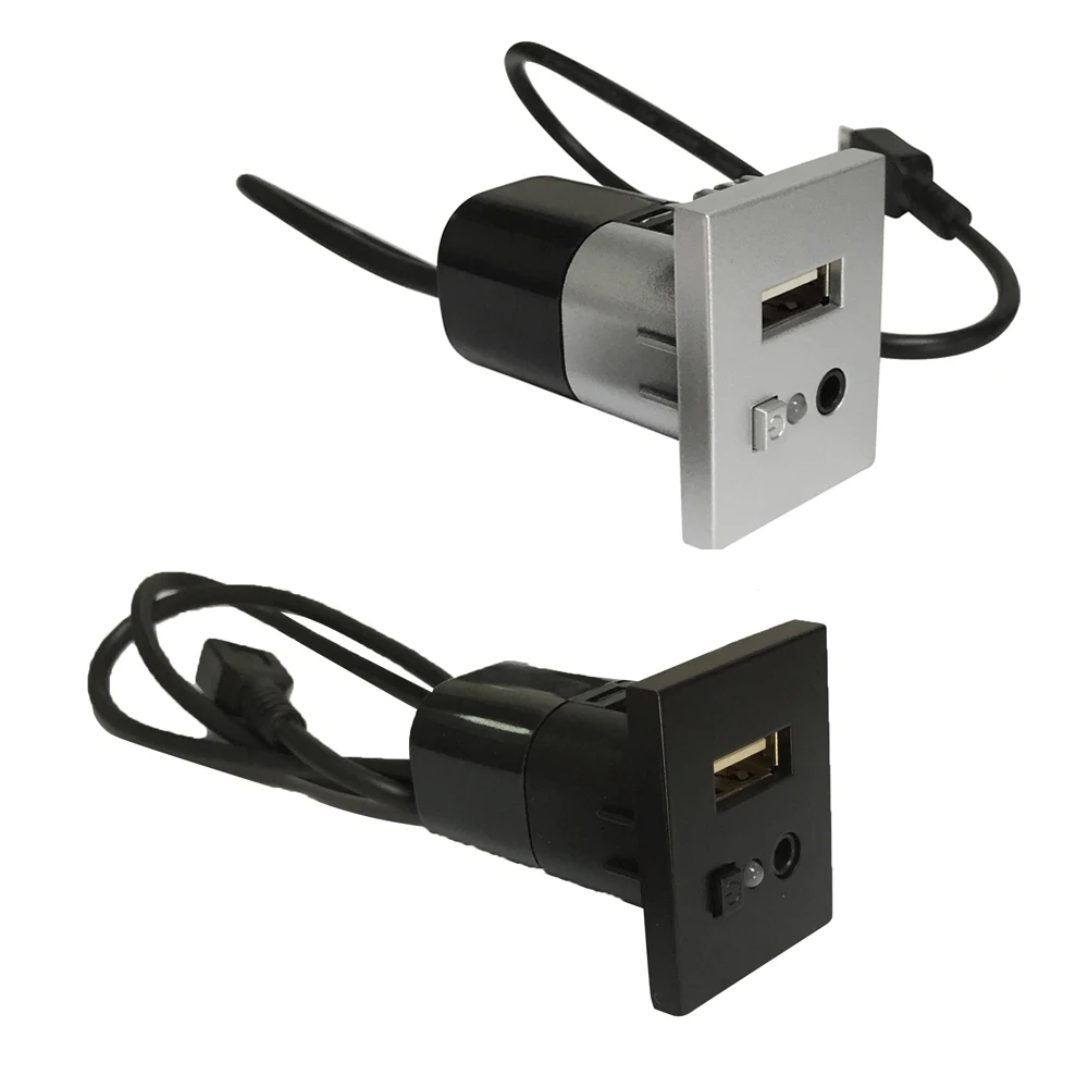 Автомобильный мини usb слот Вход Адаптер для ford focus 2 mk2 2009 2010 2011 Черный Серебристый