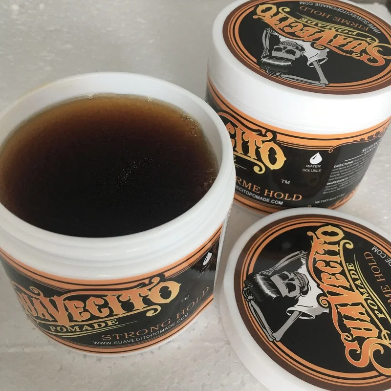 Pomade Suavecito Hair Waxes Strong Style RestoringHold  Hairs Gel  Tools Firme Big Skeleton Slicked Back  15pcs