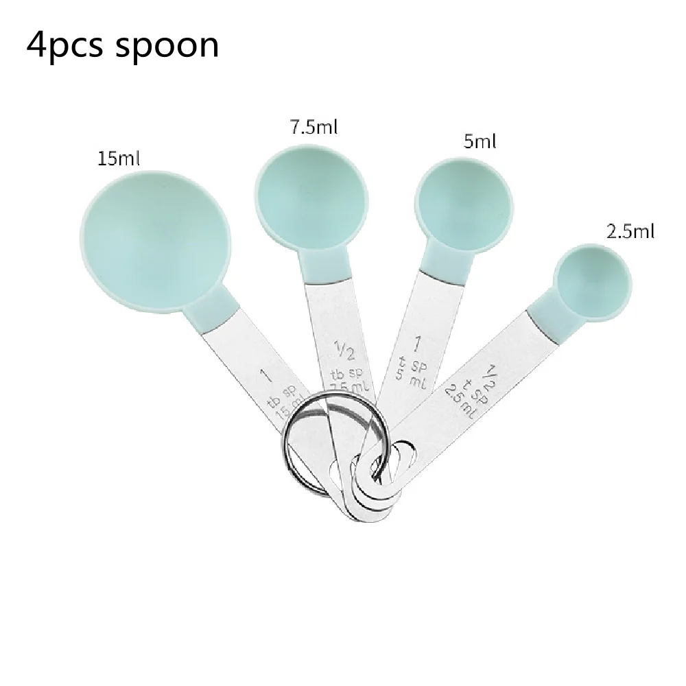 

4Pcs Multi Purpose Spoons/Cup Measuring Tools PP Baking Accessories Plastic Cooking Tools Kitchen Gadgets Do Kuchni Kitchen Sets