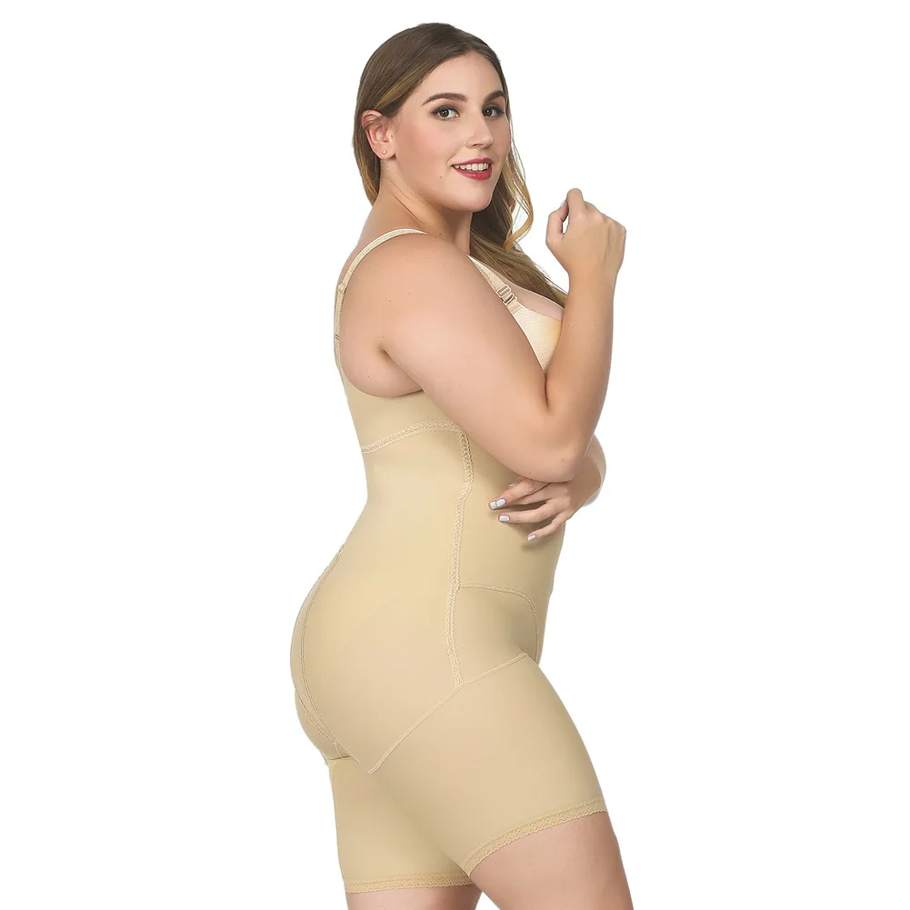 4XL Утягивающее нижнее белье, боди, большой размер латекс, женское корректирующее белье для тела, клипса для липосакции, боди на молнии, пояс, Reductoras