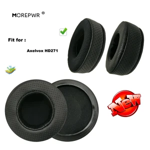 Morepwr New upgrade Replacement Ear Pads for Axelvox HD271 Headset Parts Leather Cushion Velvet Earmuff Headset Sleeve