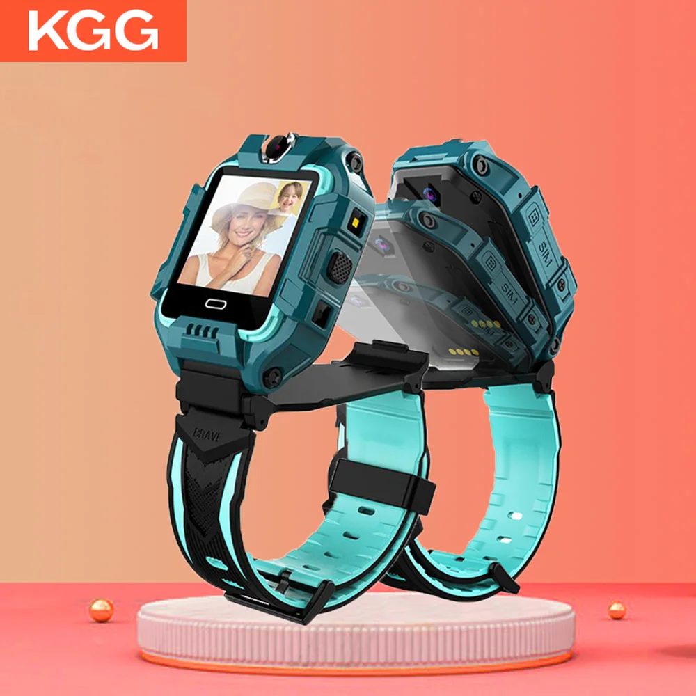 Детские Смарт-часы KGG Y99 4G телефон GPS вращающаяся Двойная камера Wi-Fi анти-потеря